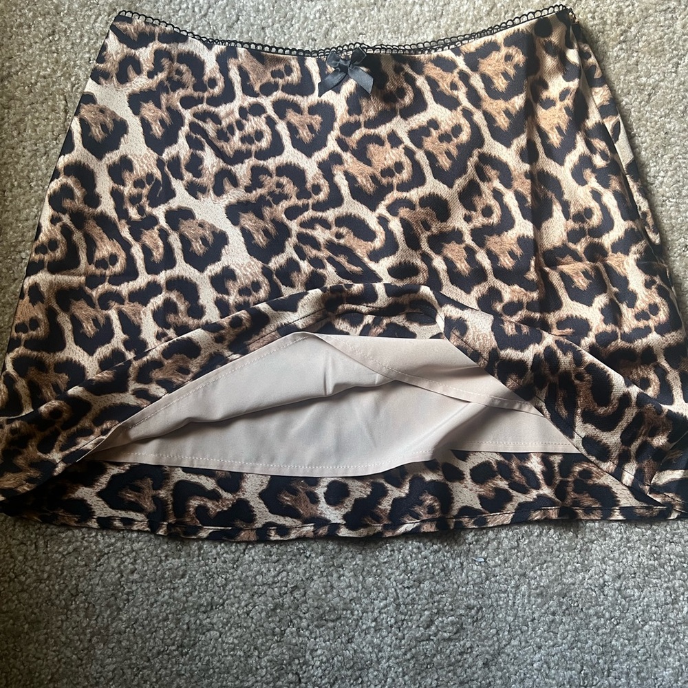 Leopard Print Women's Skirt